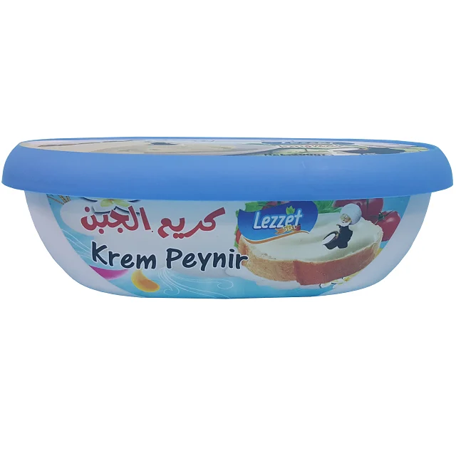 DOF230 Special Design 230ml Heat Seal  PP IML Container & PP IML Lid for Food (Ice Cream Cheese Yogurt Halva...) Packaging