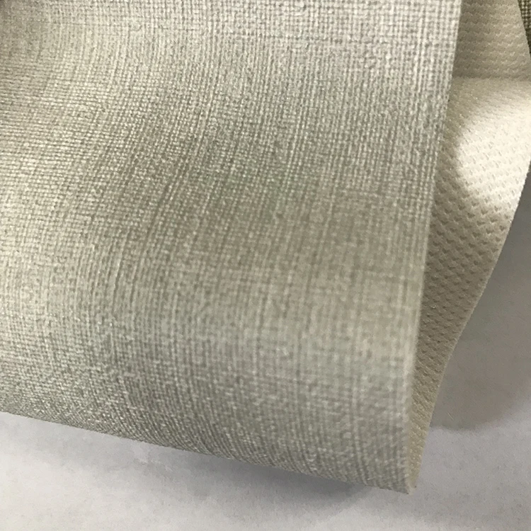 fire resistant fabric intertexture embossed furniture upholstery PVC vinyl faux leather