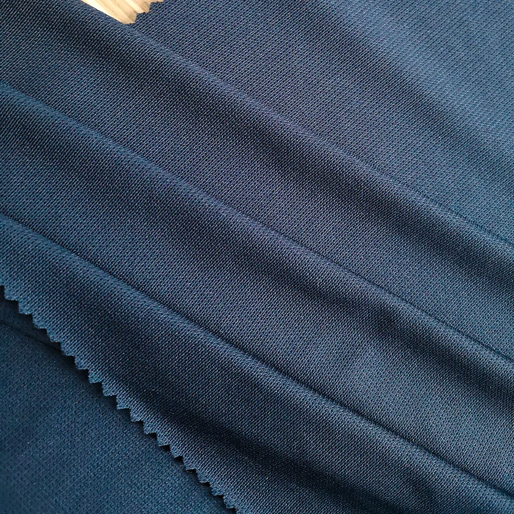 
Leading manufacturer circular knit dope dye black polyester spandex corn mesh fabric for sports apparel PS1Y23 