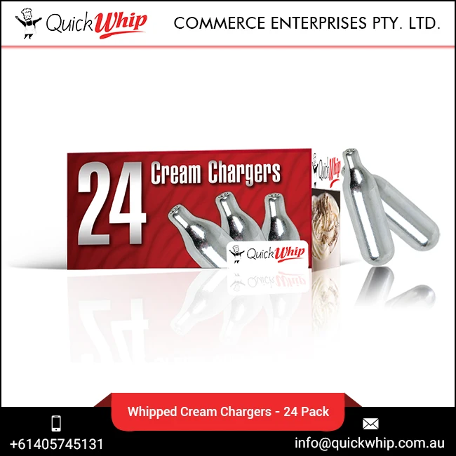 Excellent Quality N2O 8g Whipped Cream Chargers - QuickWhip