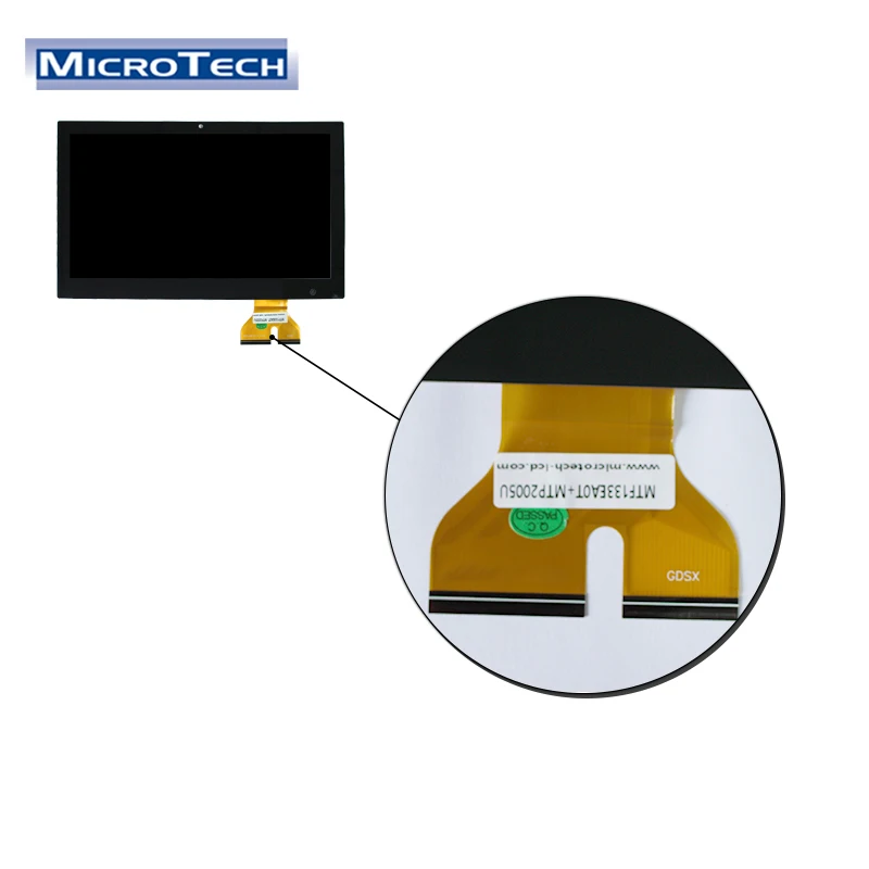 TFT LCD Module Manufacturer High Resolution 1920x1080 30Pin 13.3 Inch Panel Transparent Touch Screen Monitor