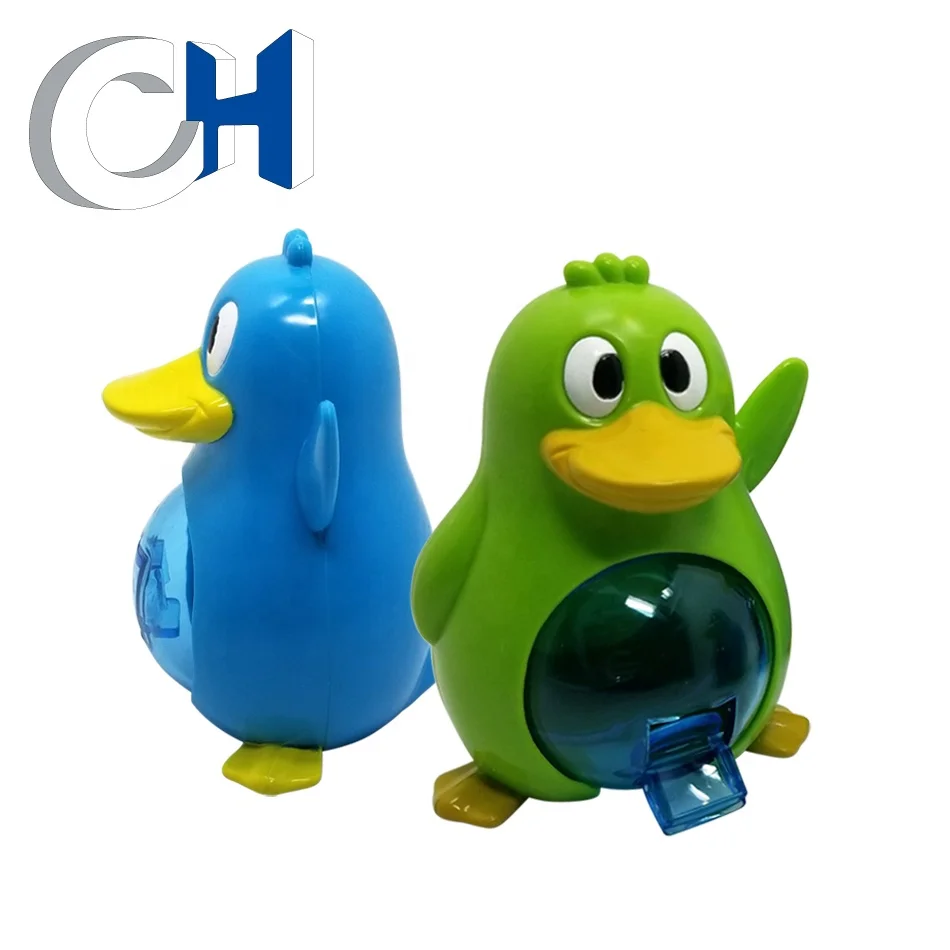 Popular Cute Multicolor Plastic animal penguin candy toy