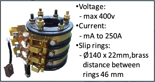 400V electric swivel electrical rotary joint slip ring
