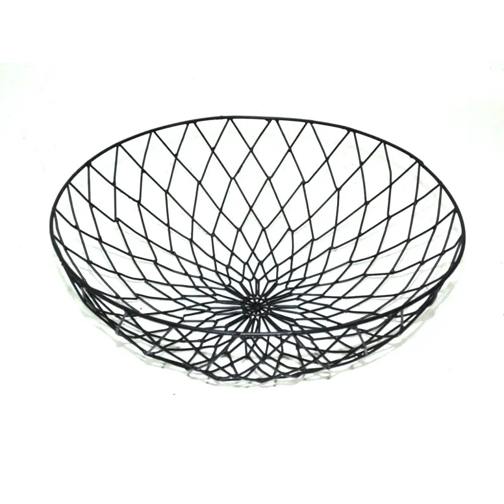 iron Round Fruit Basket with Handle
