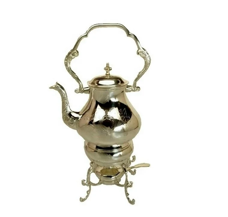 Silver Plated Tea Kettle with burner