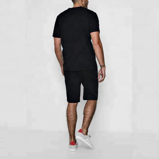 Top 10 Wholesales color block T-shirt & short set for men With Custom LOGO