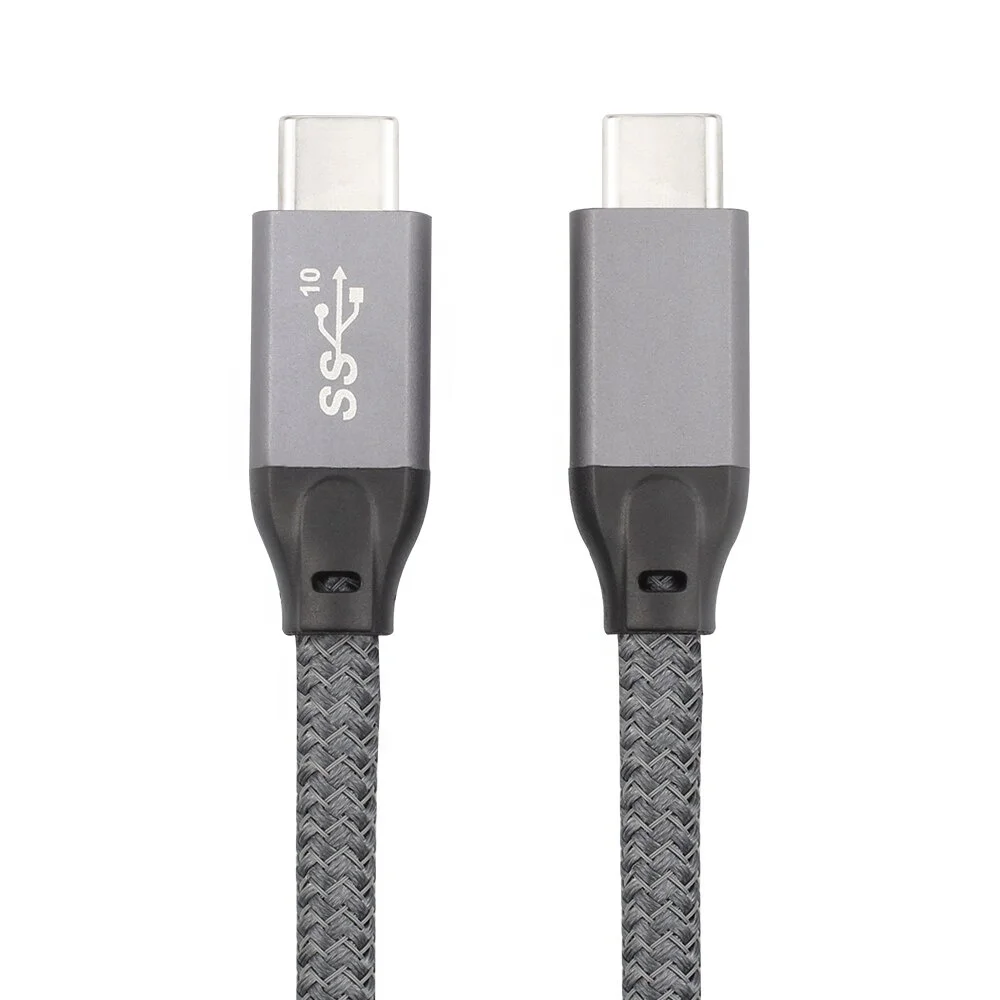 ULT-unite New Arrival USB 3.1 Gen 2 Type C Full Featured 5A 100W USB-C to USB-C Cable 1m 1.5m 10 gbps 5a with E-Marker Chip