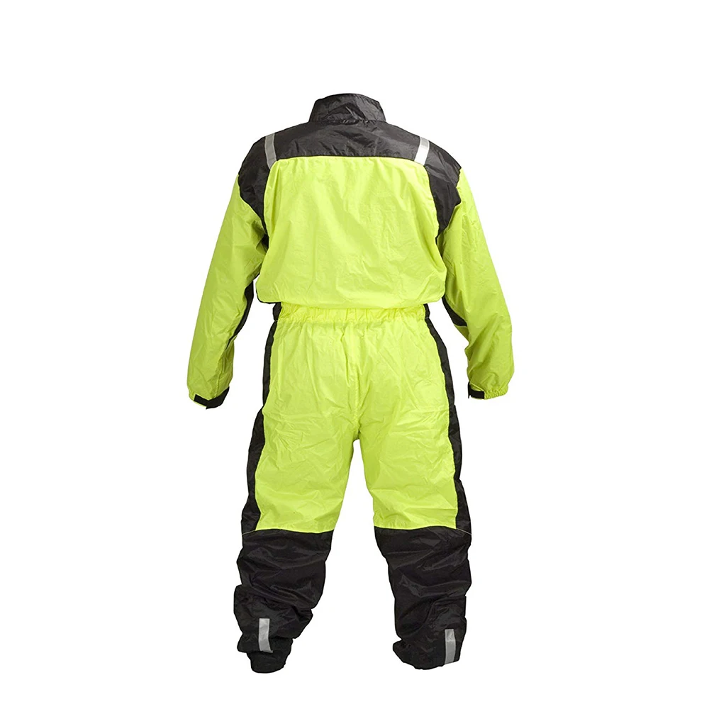 Black Motorcycle Rain Suit