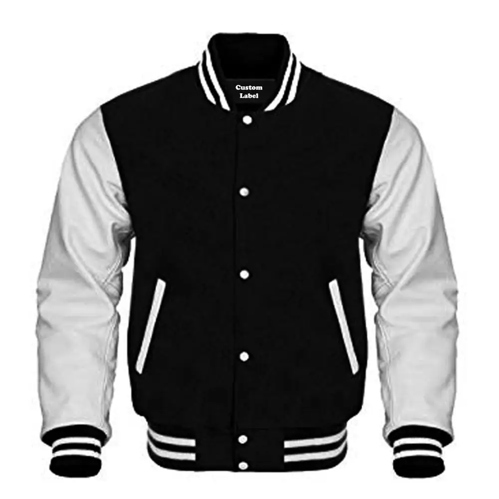 men plain letterman baseball varsity jackets