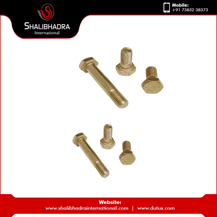 High Quality Manufacturer Brass Fasteners Hex Bolt with Nickel Platted At Low Price