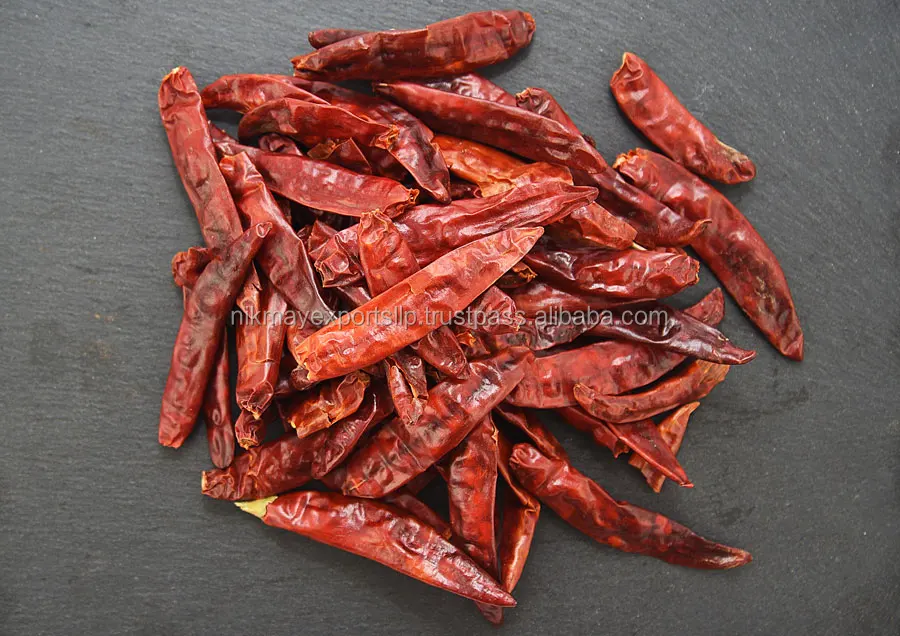 
RED CHILLI DRIED S4 WITHOUT STEM FROM NIK-MAY EXPORTS LLP ORIGIN INDIA 