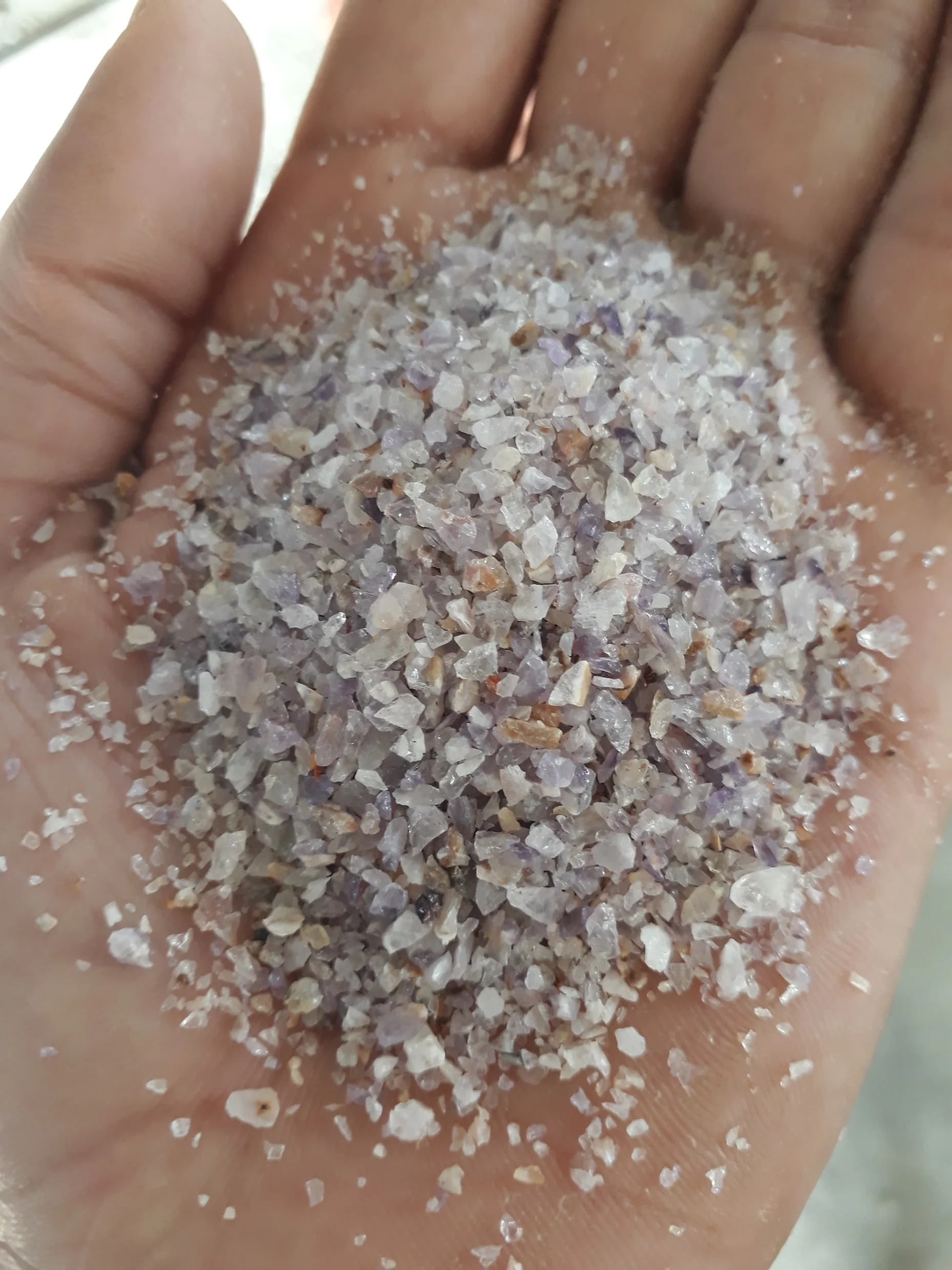 Machine polished amethyst round gravels for bio mate artificial mate manufacturing