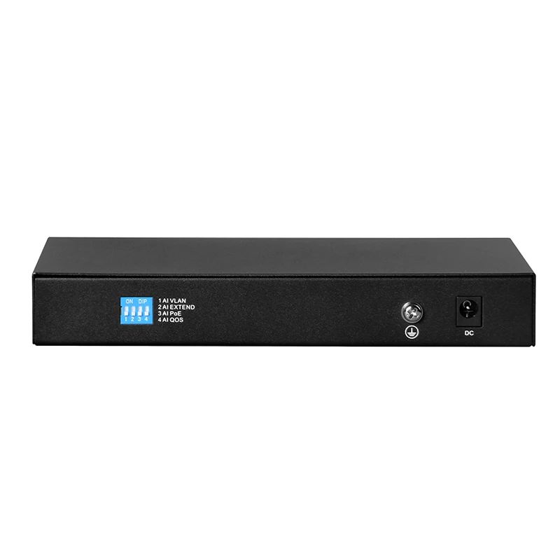 
2 Uplink Fast Ethernet PoE Switch 10 Port Support Vlan 250M Extend QoS AI PoE 