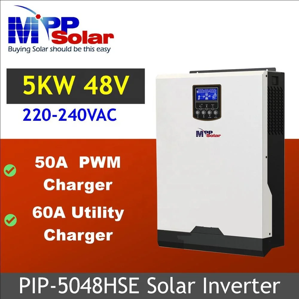 PIP5048HSE 5000w 48v 230v  MPP Solar off grid solar inverter PWM Solar charger 50A battery charger 60A