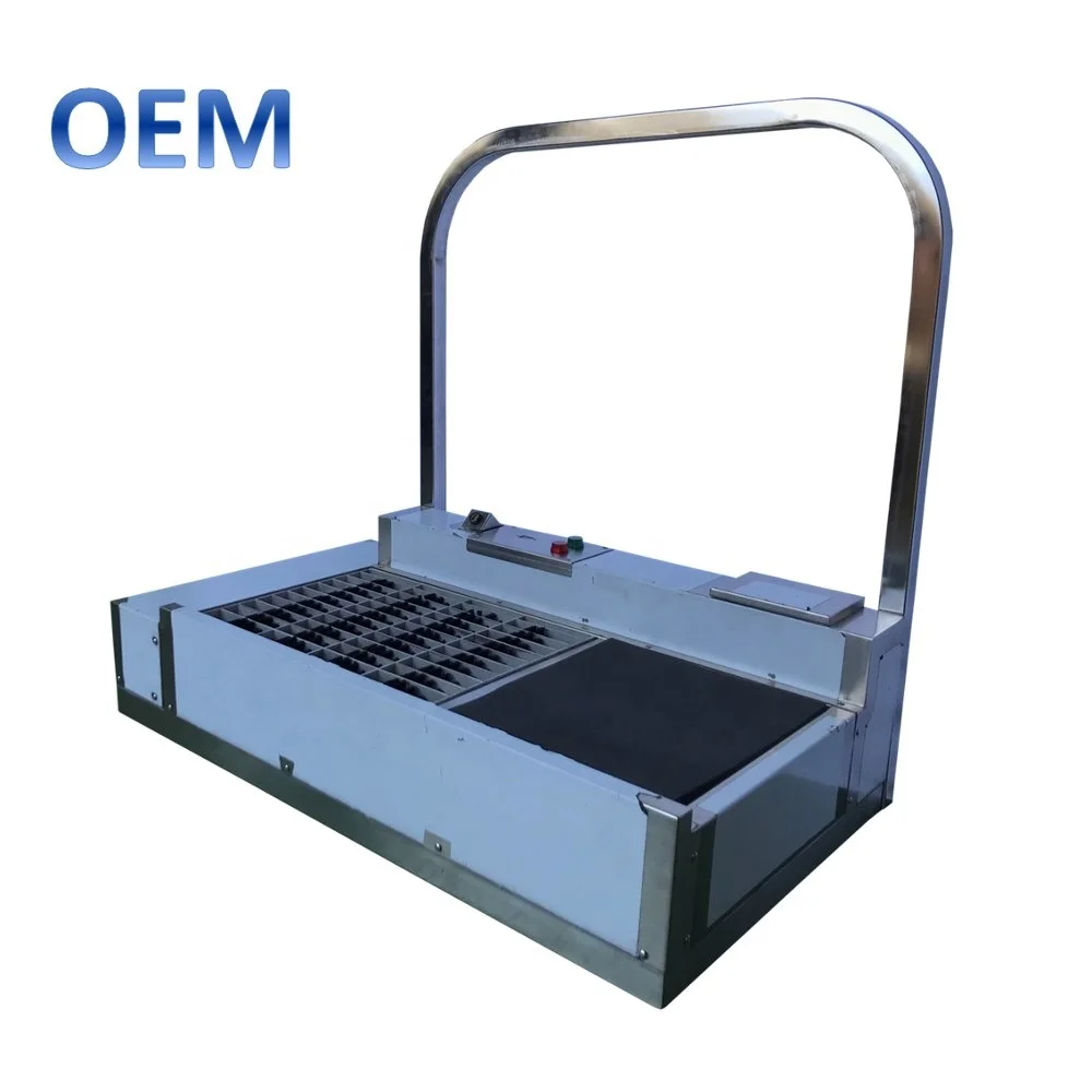 High Quality Automatic Shoe Sole Cleaning Device Industrial Use Roller Brushes Type