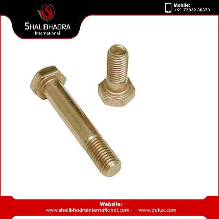 High Quality Manufacturer Brass Fasteners Hex Bolt with Nickel Platted At Low Price