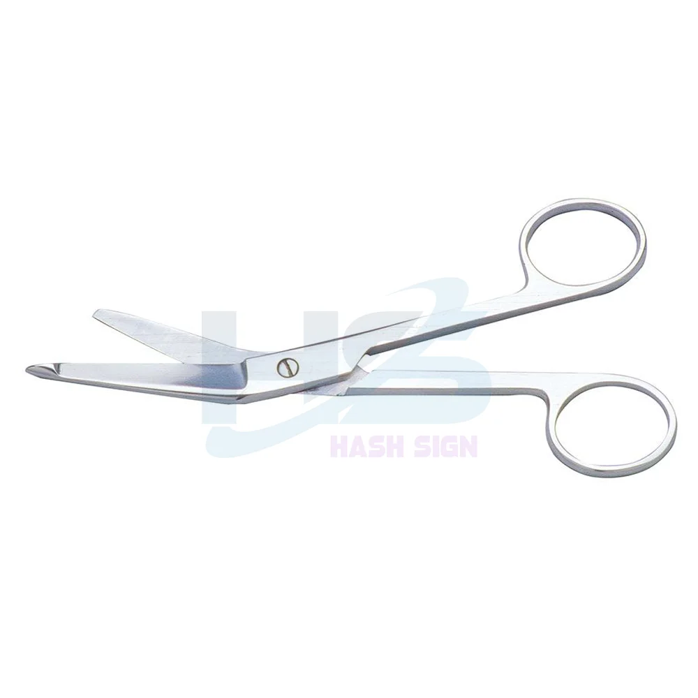 Sharp Cut Operating Surgical Scissors Essential Stainless Steel Instrument for Nurses Strait Curved Bandage Dressing Application