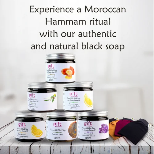 
Beldi Moroccan Black Soap with Organic Argan Oil - 100% Authentic Formula - Private Label 
