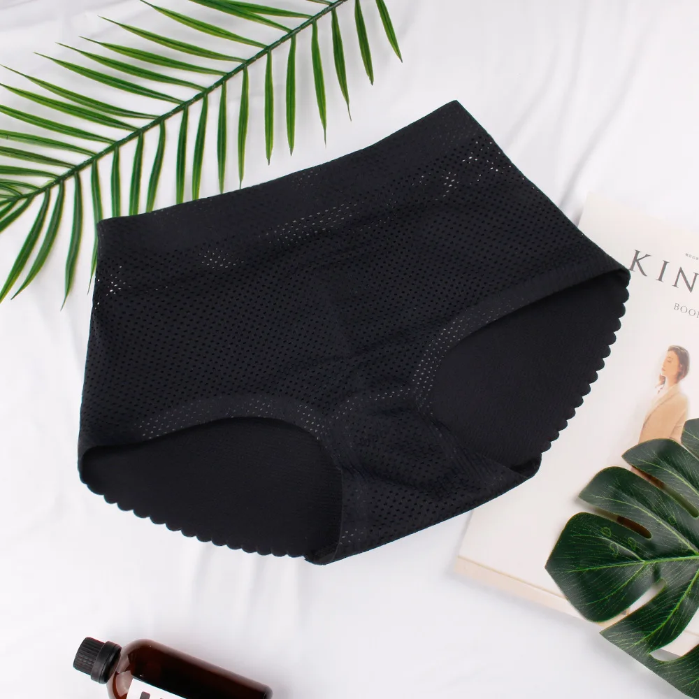 Women Seamless Underwear Lady False Ass Padded Panty