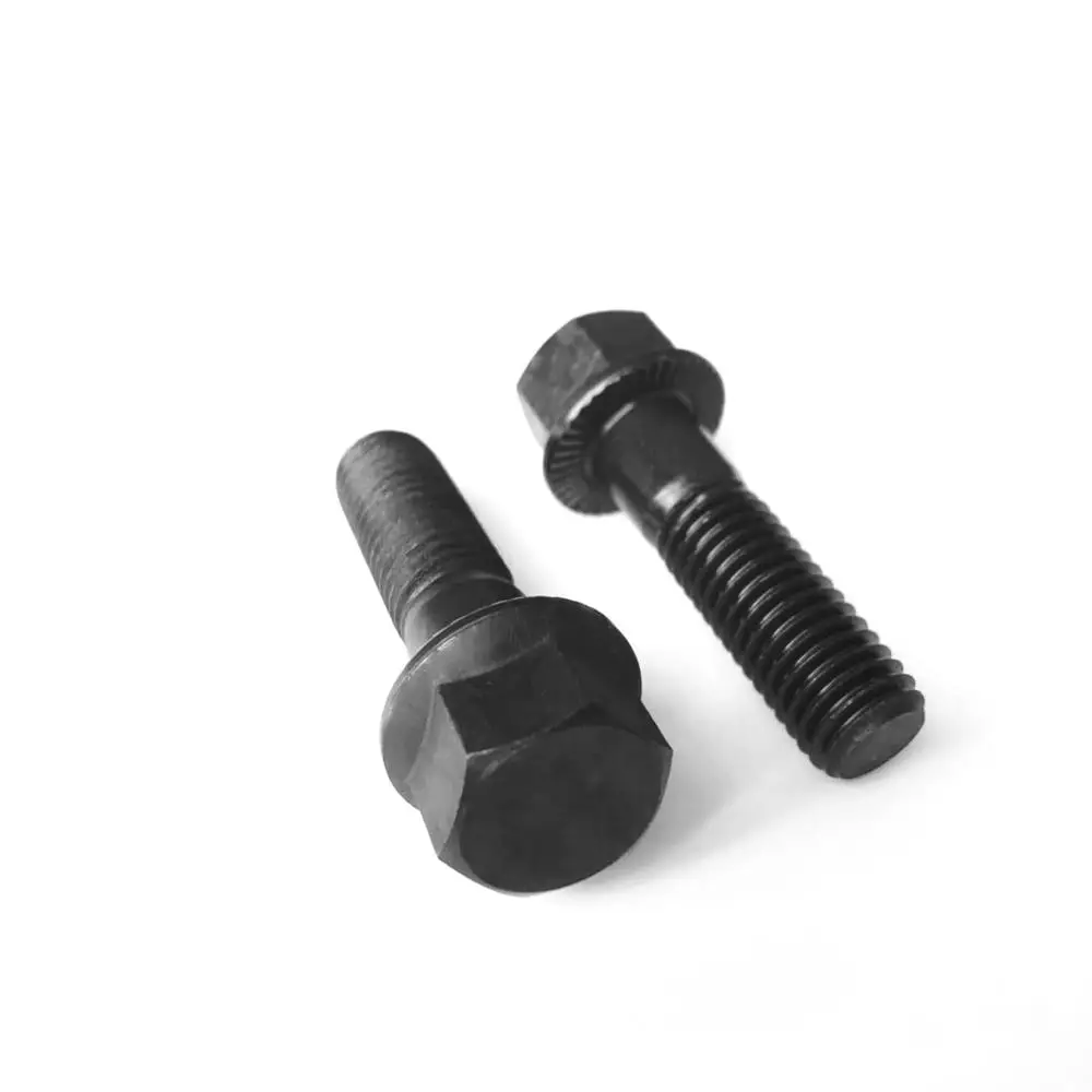 
Carbon steel M12 hex Flange bolt 12.9 