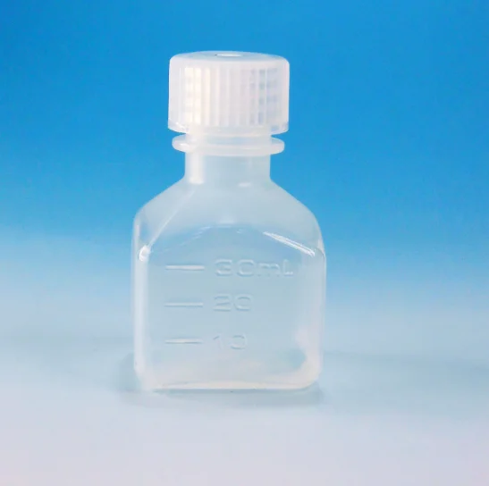 PP Plastic Narrow Mouth Air-tight Screw Cap Square Reagent Bottle