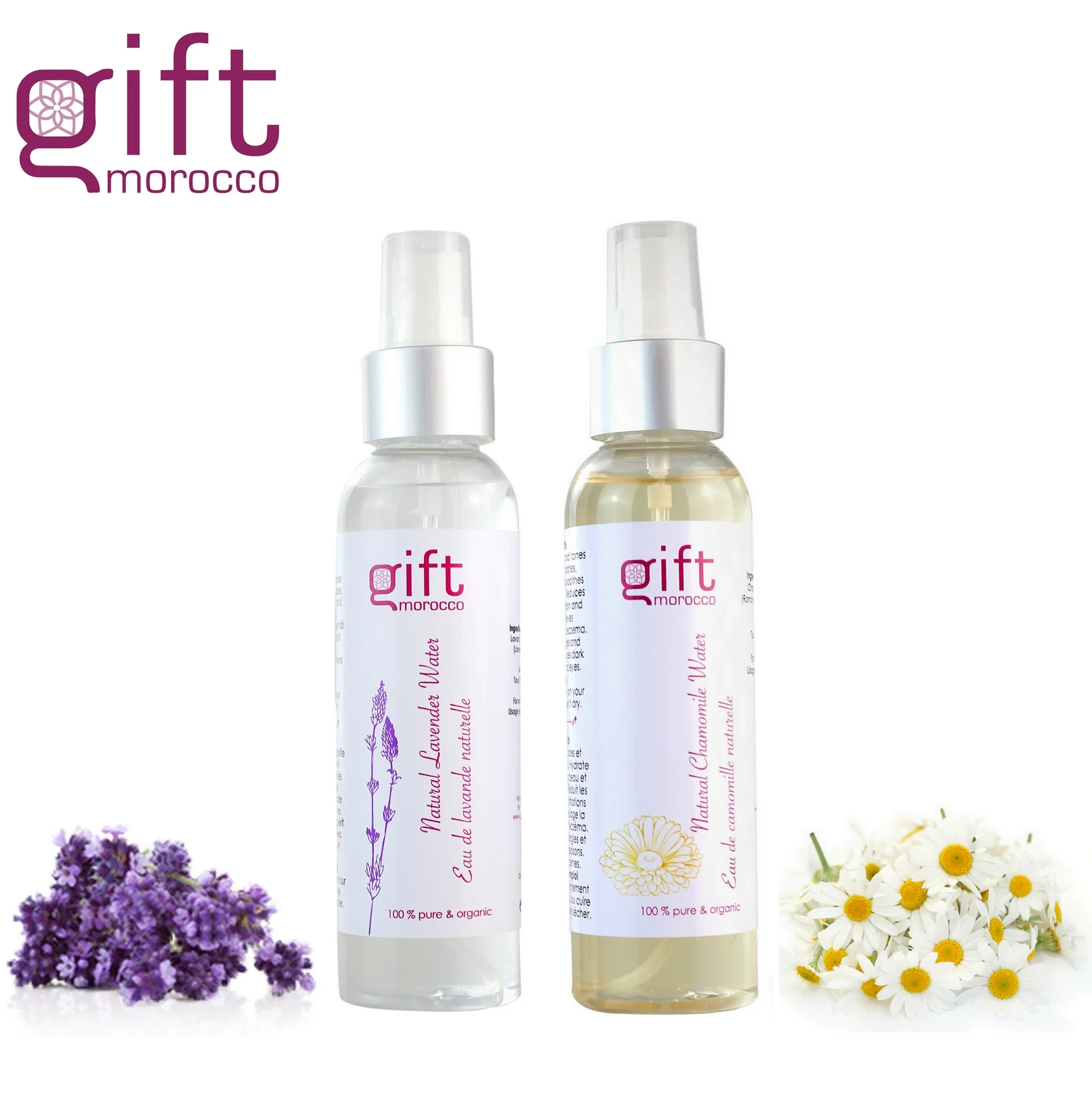 
Natural Toner Pure Moroccan Lavender Water for Face and Hair Care - Best Value - ISO9001:2015 - Gift Morocco 