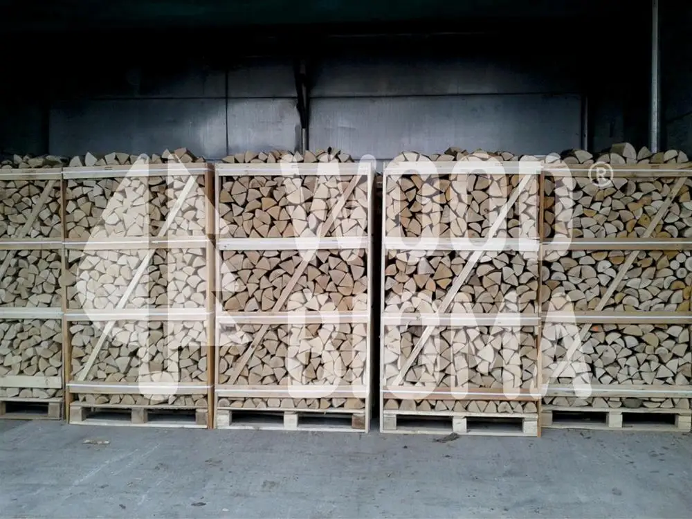 
Kiln dried birch firewood big + small crates 