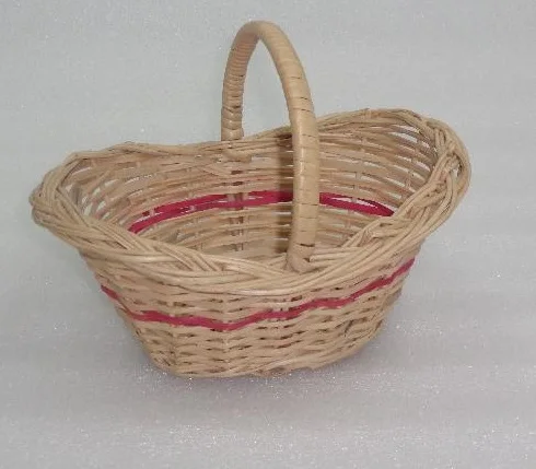 Cheap Wholesale Cotton Rope Oval Shape Woven Basket with Leather Clothing Wood TIME Storage Packing Pcs