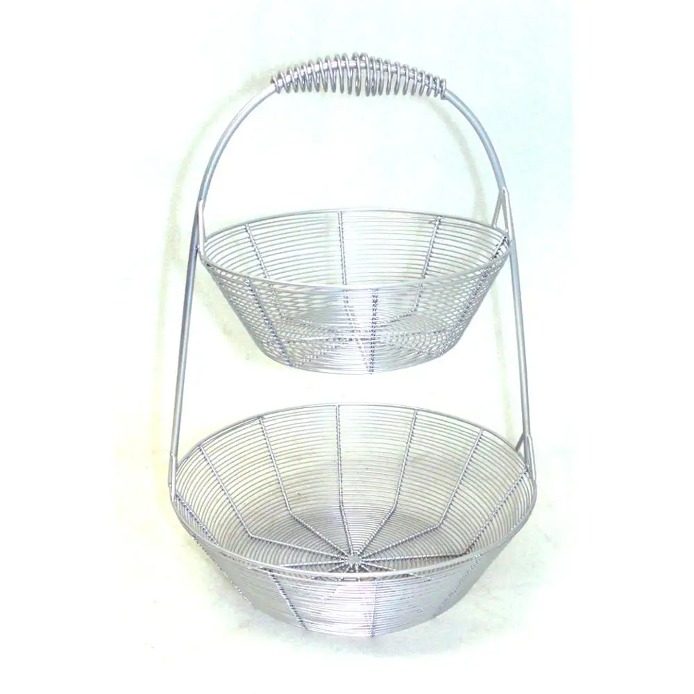 Two tier Iron wire  Fruit Storage Basket