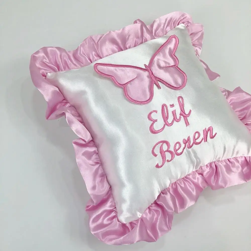 Wholesale Custom Portable High Quality Modern Wholesale Custom Newborn New Design Comfortable Soft Special Name Pink Baby Pillow
