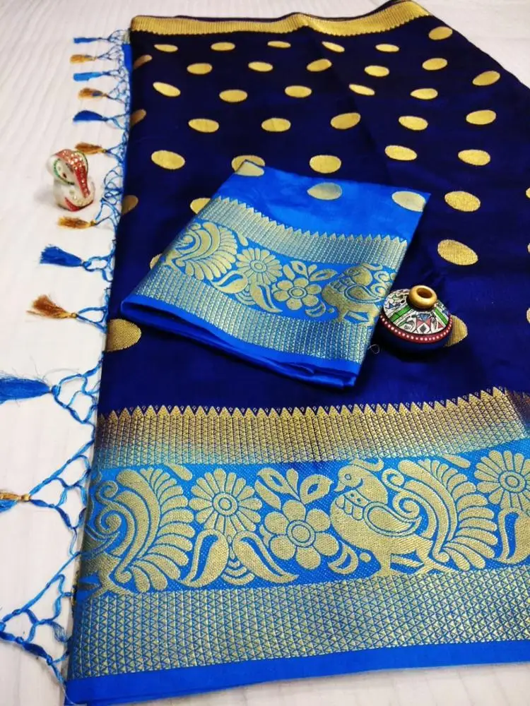 100% Pure Raw Silk Sari / Indian Kanjivara style Raw silk sarees manufacturer