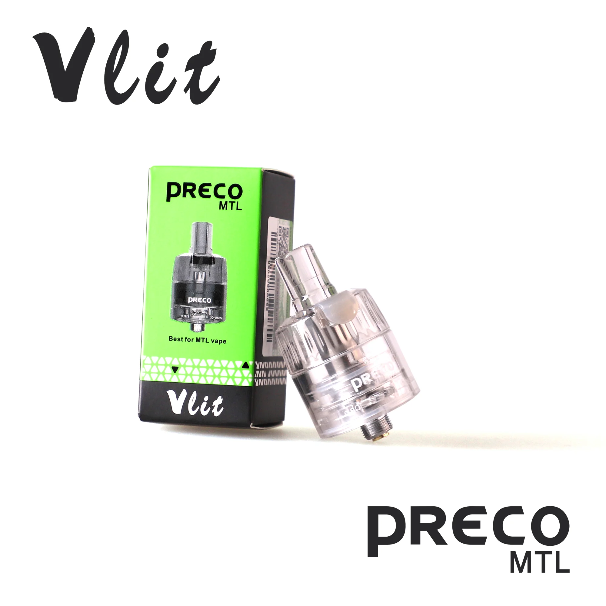 
Hot selling vape atomizer Vlit Preco MTL Tank light weight disposable tank with pure flavor electronic cigarette factory 