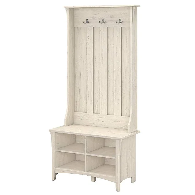 
Hallway Furniture with Storage Bench in Antique White 