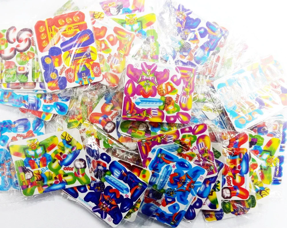 MINI 4-5cm PUZZLE 3D CARDS Birthday PARTY Favors TOYS ASSEMBLE FIGURE assorted random design Pinata Bag Filler Loot Gag School