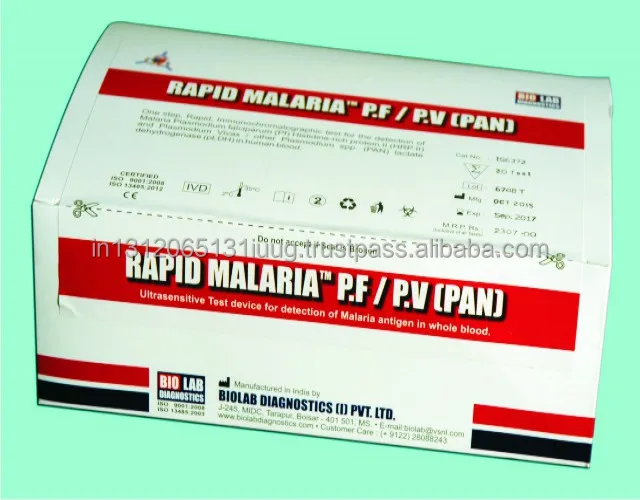 Быстрое Малярии pf/PV/PN тест карты