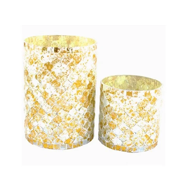 Metal Candle Holders with Pattern for Table Centerpiece Decoration Black Round Tea Light Votive Candle Holder
