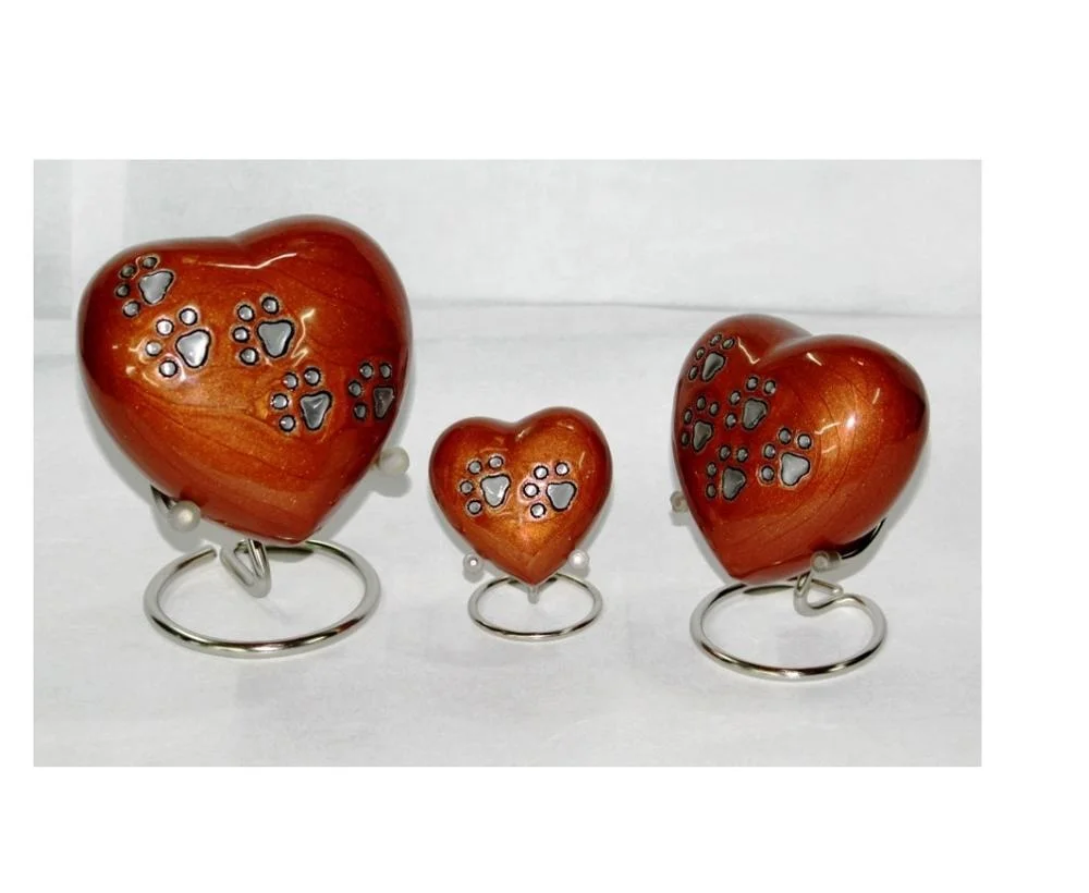 Designer Heart Keepsake Cremation Urn est Quality Funeral supplies from India Memorial urns manufacturer in good price