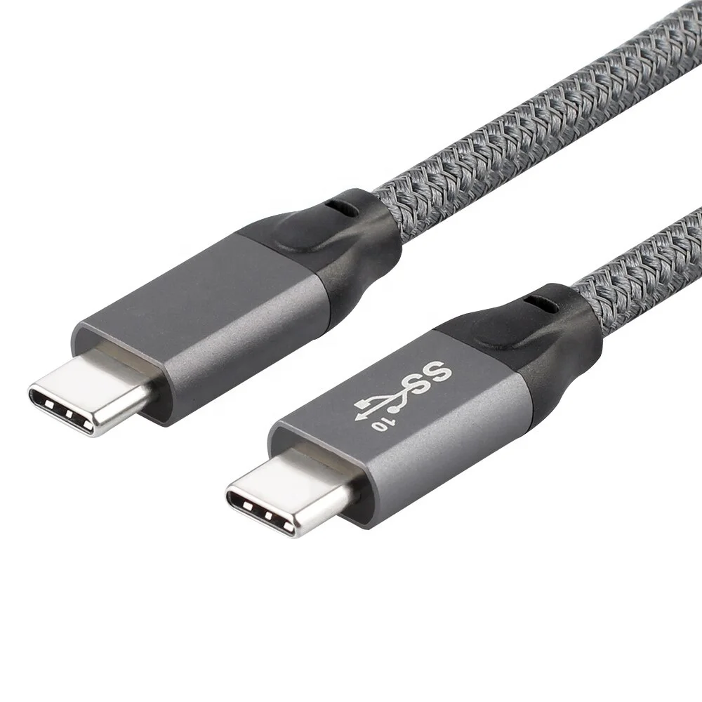 ULT-unite New Arrival USB 3.1 Gen 2 Type C Full Featured 5A 100W USB-C to USB-C Cable 1m 1.5m 10 gbps 5a with E-Marker Chip