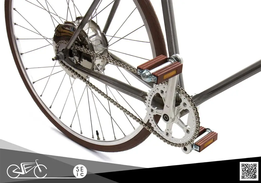 Vintage city motor ebike with classic Zehus all in one for electrical bicycle riders