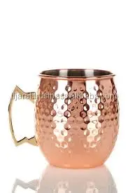 BEST QUALITY COPPER MULE MUGS FOR DRINKING WATER AND BEER UNBREAKABLE MUGS WITH HANDLE IN WHOLE SALE PRICE