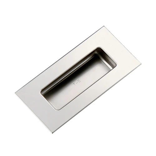 HP-002 Cabinet Drawer Concealed D Flush Grip Hidden Industrial Recessed Stainless Steel Embedded Square Pull Handle