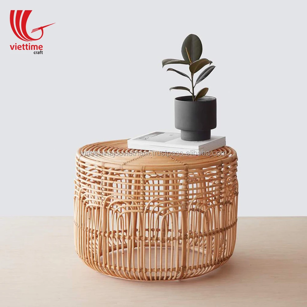 Домашний декор/ротанговый журнальный столик с уникальным дизайном из Вьетнама оптом