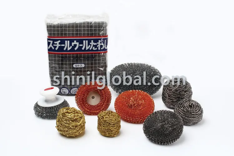 Metal Brass Wool Solder tab Wire Pot cleaning factory hot sale pure copper wire pot cleaning scourer brass scrubber ball
