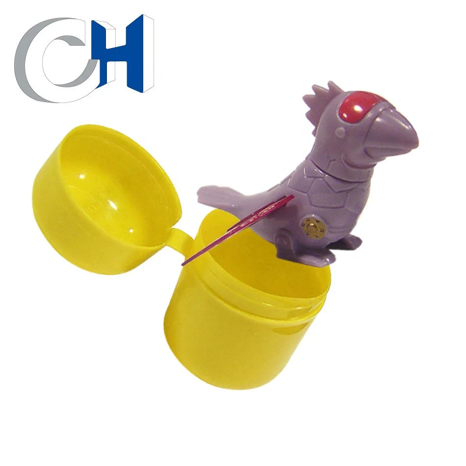 High quality funny yellow PP animal capsule toy