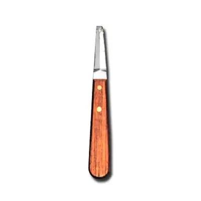 High Quality Stainless Steel Veterinary Instruments Left Right Hoof Trimming Knife with Wooden Handle Cattle Horse Hoof Knife