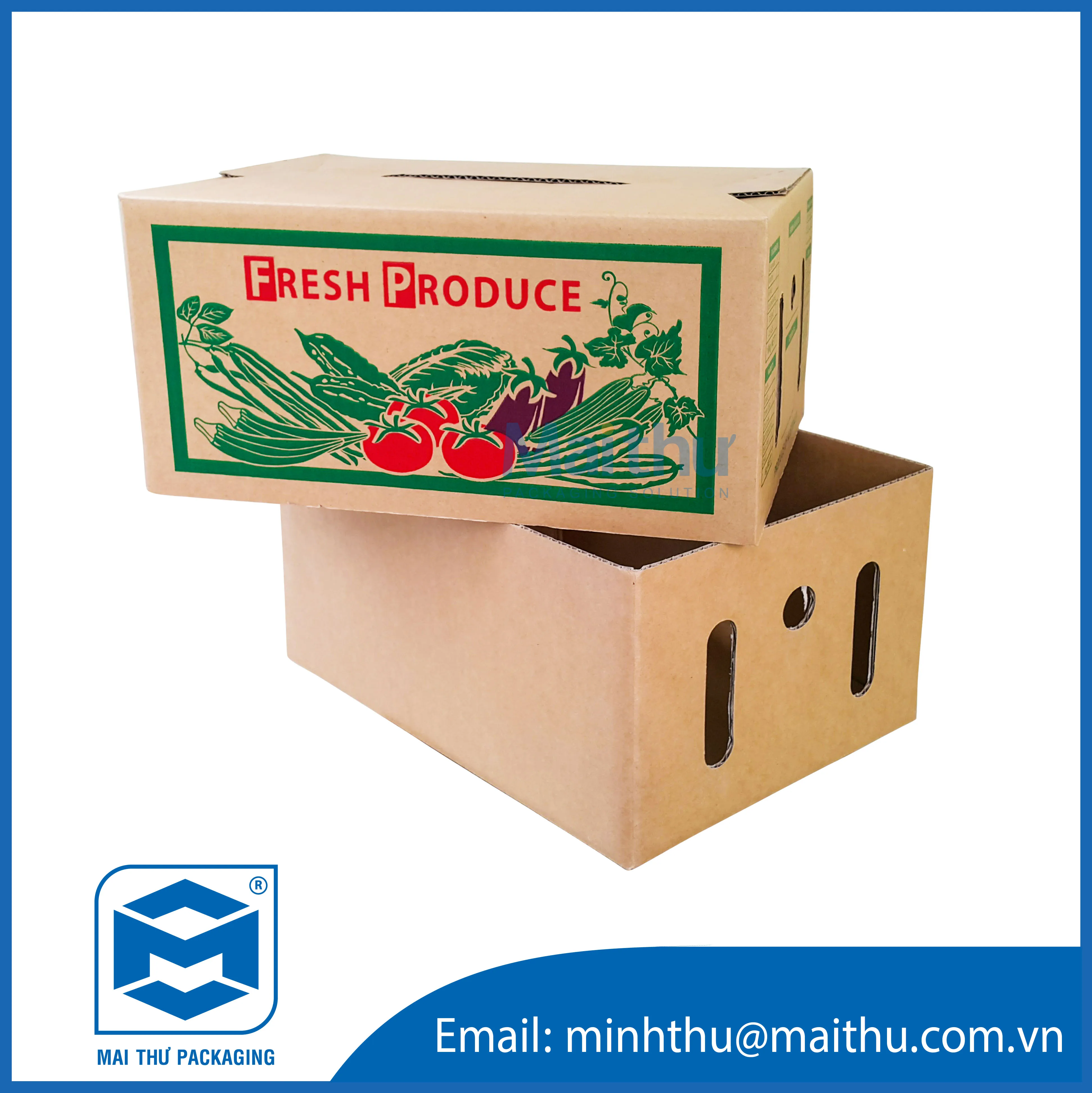 Vietnam Corrugated Shipping Boxes For Vegetable And Fruit