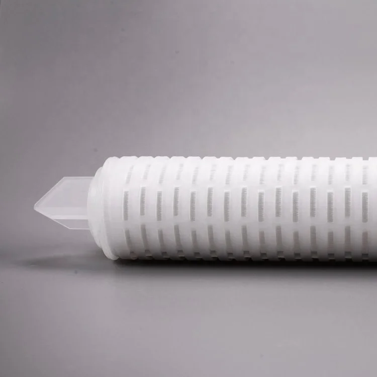0.65 micron nylon pleated filter mesh cartridge for medical and food and beverage industry