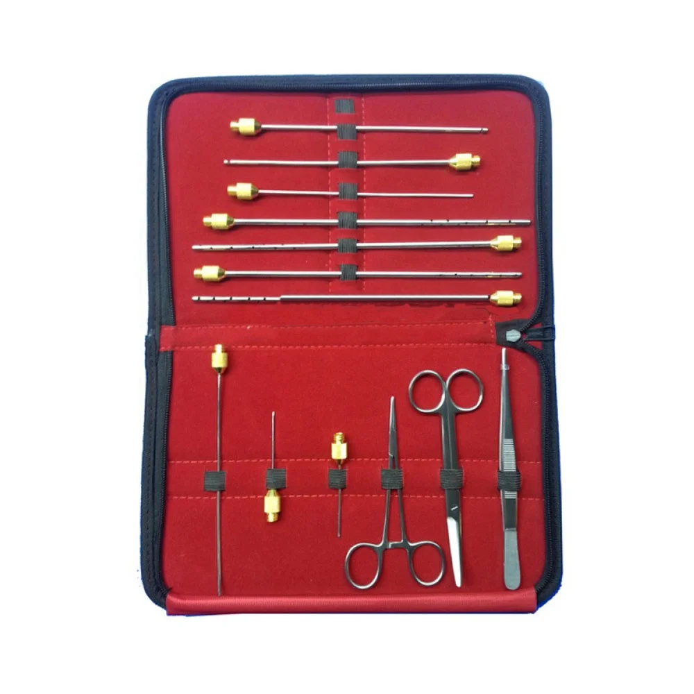 Gold Plated Liposuction Cannula Set