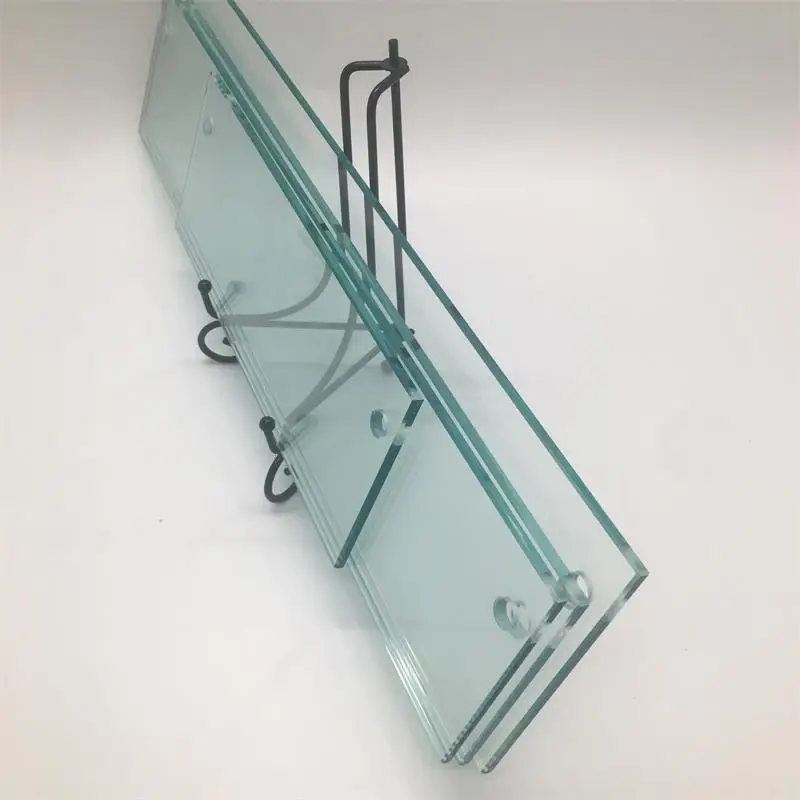 Wall mounted glass shelf  tempered glass shelves for bathroom/ living room