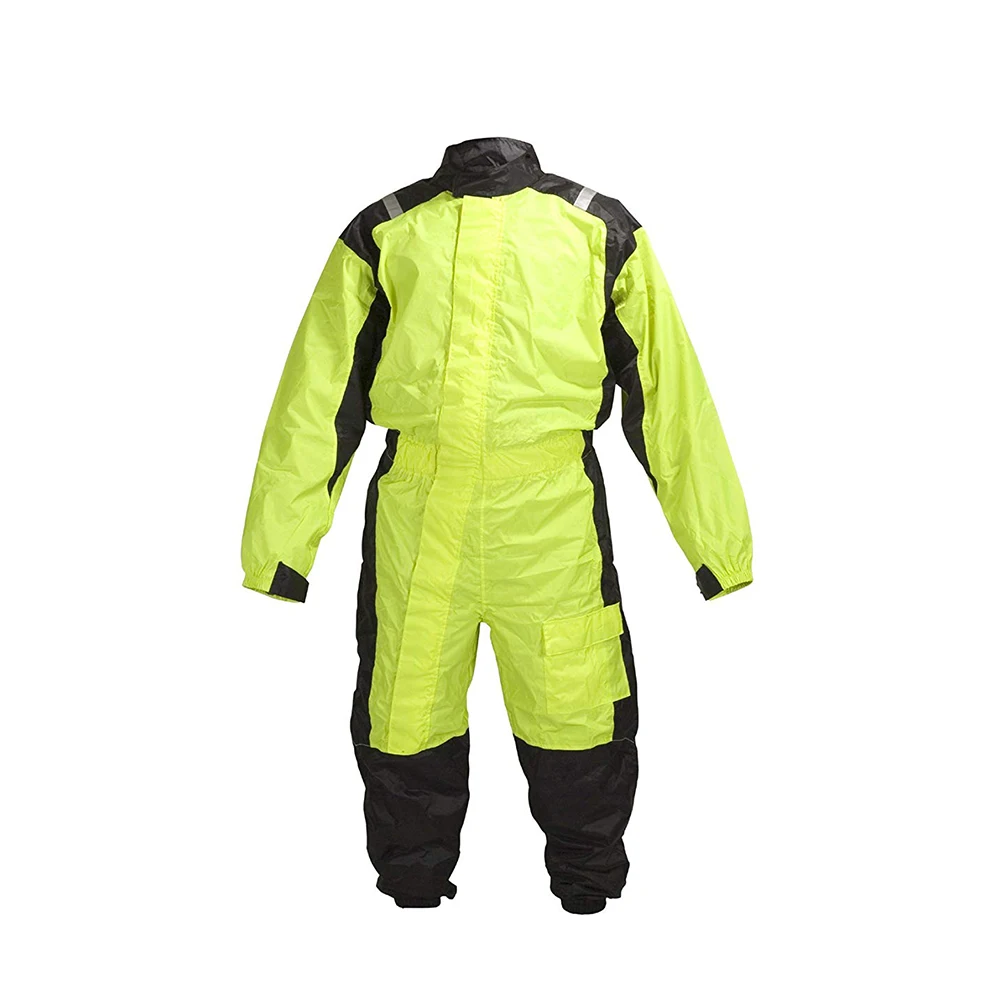 Black Motorcycle Rain Suit
